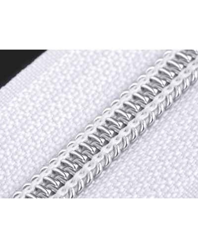 Špirálový zips No 7 dĺžka 60 cm so striebornými zúbkami - 1 ks | Mimib