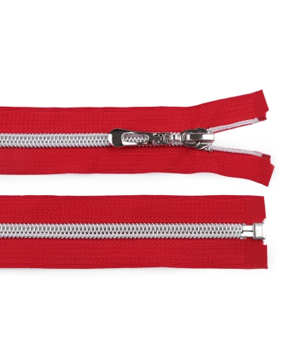 Špirálový zips No 7 dĺžka 60 cm so striebornými zúbkami - 1 ks | Mimib