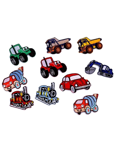 Nažehlovačka nákladné auto, traktor, bager, vláčik, miešačka - 1 ks | Mimib