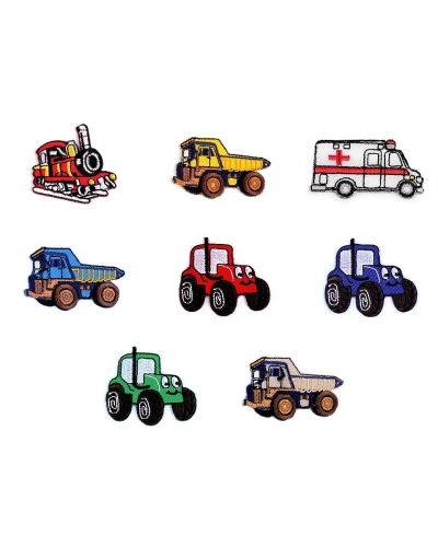 Nažehlovačka nákladné auto, traktor, bager, vláčik, miešačka - 1 ks | Mimib