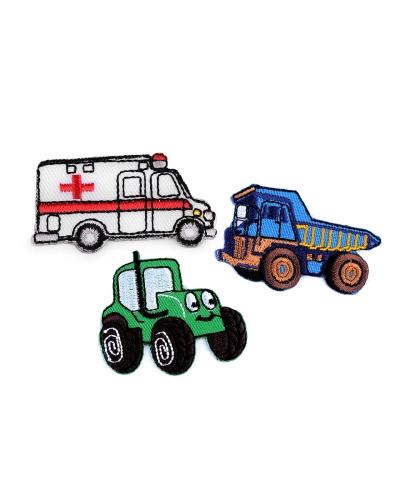 Nažehlovačka nákladné auto, traktor, bager, vláčik, miešačka - 1 ks | Mimib