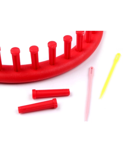 Plastový rámik na pletenie tunelov, šálov, čiapok v priemere 19 cm - 1 sada | Mimib
