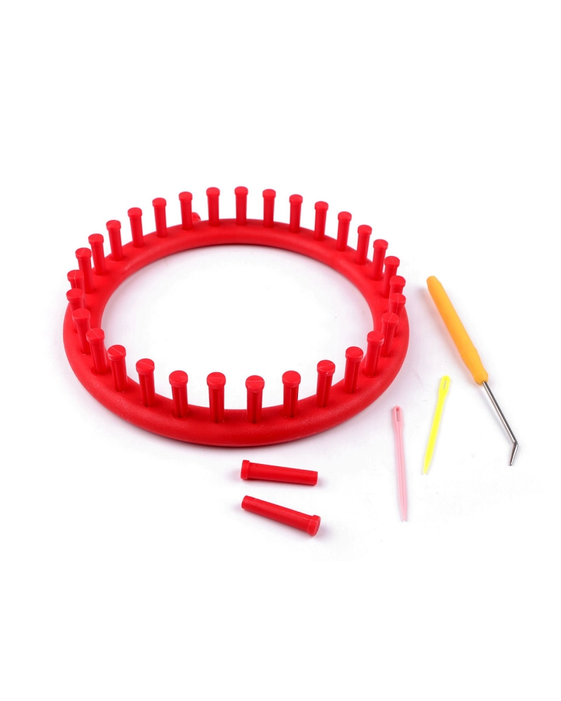 Plastový rámik na pletenie tunelov, šálov, čiapok v priemere 19 cm - 1 sada | Mimib