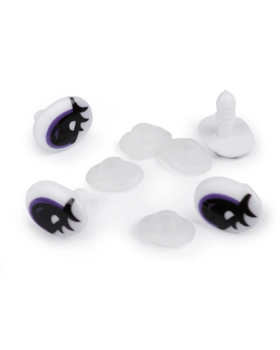 Oči s poistkou 12x17 mm - 4 ks | Mimib
