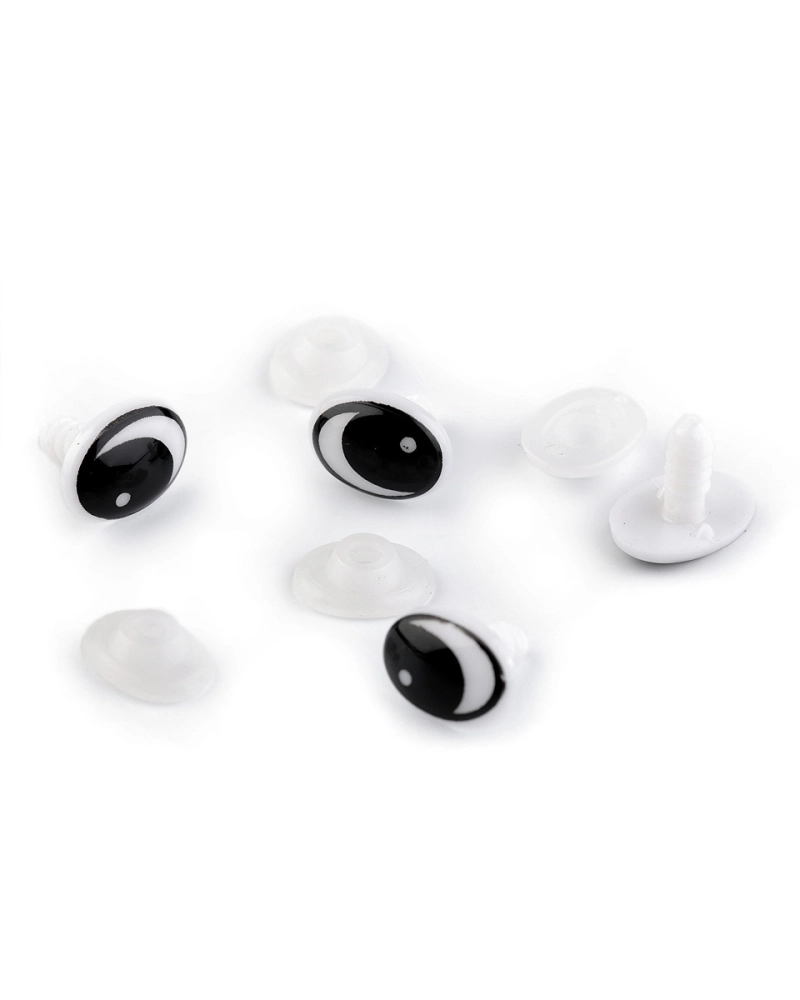 Oči s poistkou 11x15 mm - 4 ks | Mimib