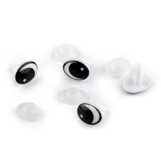 Oči s poistkou 11x15 mm - 4 ks | Mimib