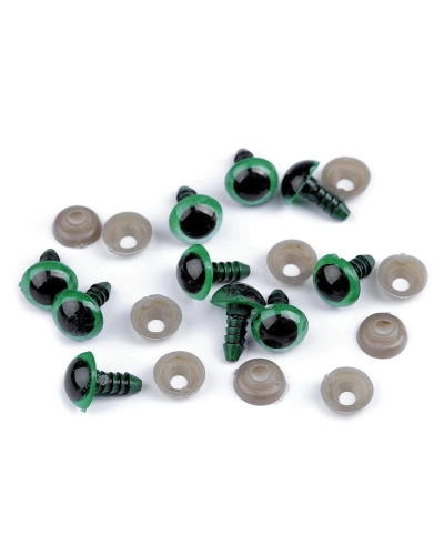 Oči s poistkou Ø10 mm - 10 ks | Mimib