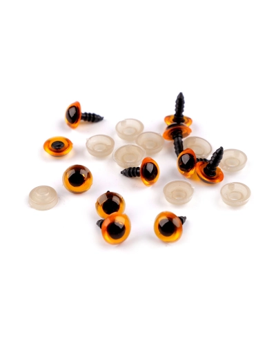 Oči s poistkou Ø10 mm - 10 ks | Mimib