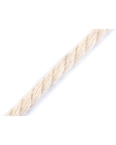 Bavlnená šnúra krútená Ø5 mm macrame - 15 m | Mimib