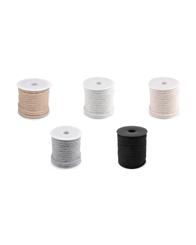 Bavlnená šnúra krútená Ø5 mm macrame - 15 m | Mimib