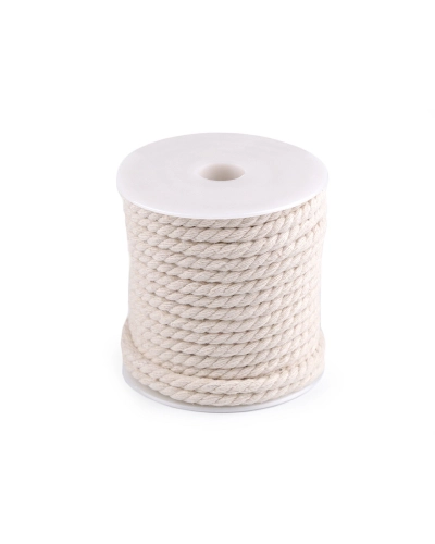 Bavlnená šnúra krútená Ø5 mm macrame - 15 m | Mimib