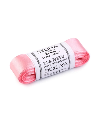 Atlasová stuha obojlíca zväzky po 5 m šírka 24 mm - 5 m | Mimib