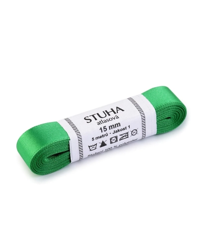 Atlasová stuha obojlíca zväzky po 5 m šírka 15 mm - 5 m | Mimib