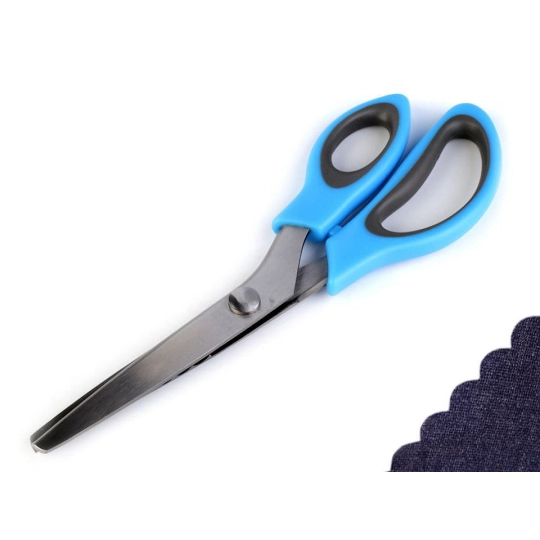 Nožničky entlovacie dĺžka 24 cm oblúčiky / zúbky - 1 ks | Mimib