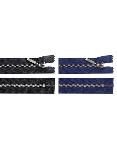 Kovový zips No 5 dĺžka 16 cm (jeansový) - 1 ks | Mimib