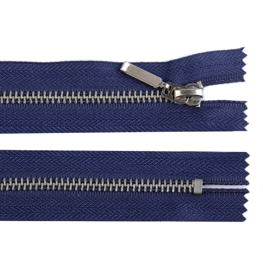 Kovový zips No 5 dĺžka 16 cm (jeansový) - 1 ks | Mimib