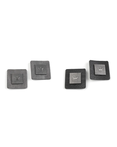 Dekoračná aplikácia / nášivka koruna 30x30 mm na odev - 2 ks | Mimib