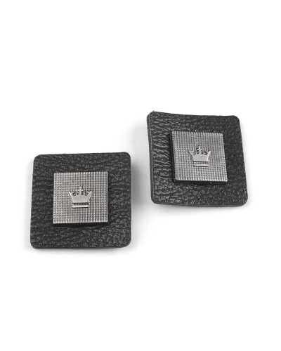 Dekoračná aplikácia / nášivka koruna 30x30 mm na odev - 2 ks | Mimib