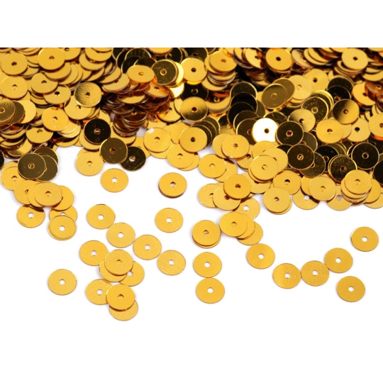Flitre hladké Ø6 mm s metalickým efektom - 50 g | Mimib
