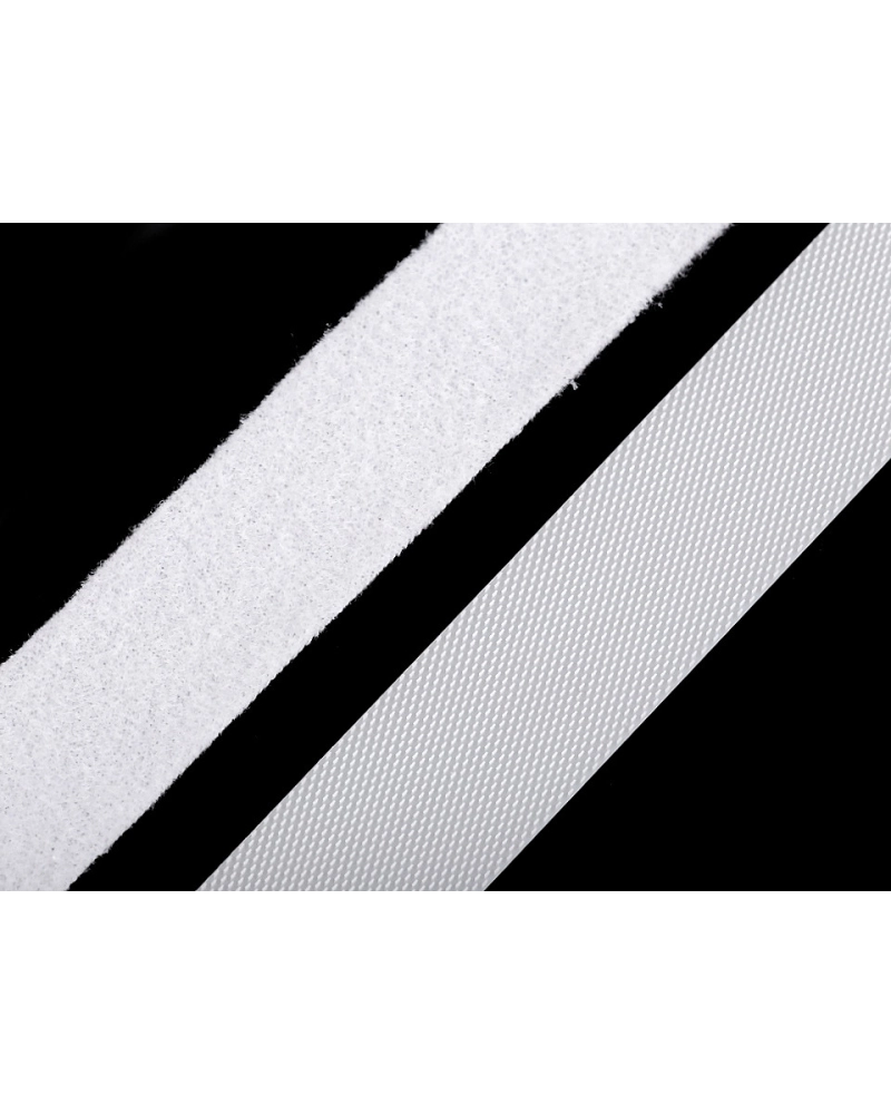 Nízkoprofilový suchý zips háčik + plyš šírka 20 mm jemný - 5 m | Mimib