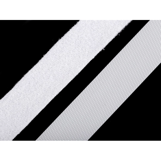 Nízkoprofilový suchý zips háčik + plyš šírka 20 mm jemný - 5 m | Mimib
