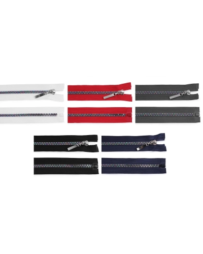Dúhový kostený zips No 5 dĺžka 60 cm - 1 ks | Mimib