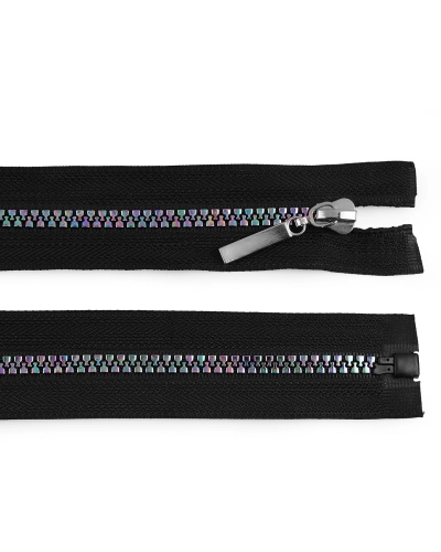 Dúhový kostený zips No 5 dĺžka 60 cm - 1 ks | Mimib
