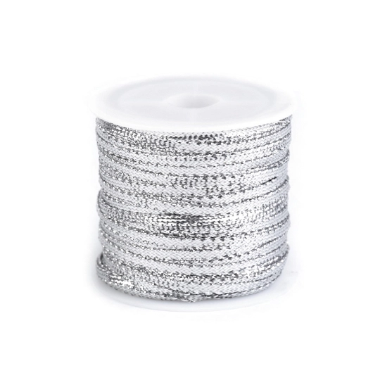 Stuha s lurexom šírka 3 mm vianočná - 1 ks | Mimib