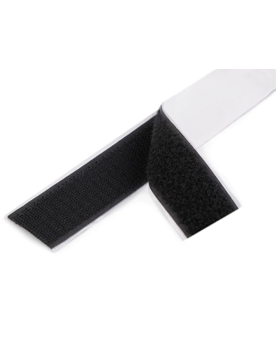Suchý zips háčik + plyš samolepiaci šírka 30 mm - 1 m | Mimib