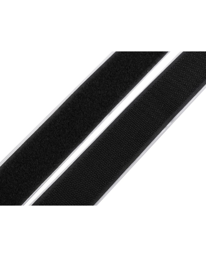 Suchý zips háčik + plyš samolepiaci šírka 30 mm - 1 m | Mimib
