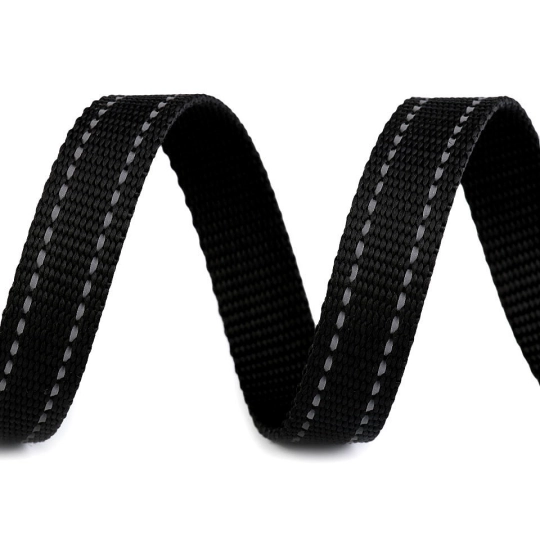 Popruh šírka 20 mm s reflexným prešitím - 1 m | Mimib