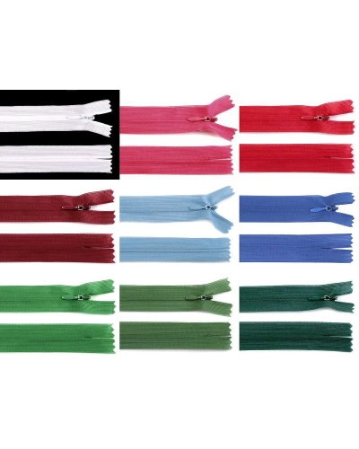 Špirálový zips skrytý No 3 dĺžka 50 cm dederon - 1 ks | Mimib
