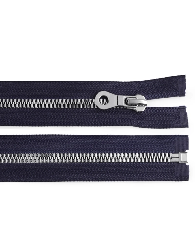 Kostený zips, imitácia kovu No 8 dĺžka 60 cm bundový - 1 ks | Mimib