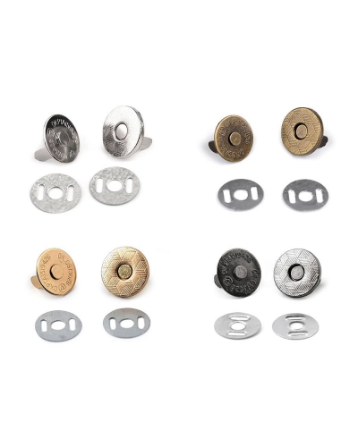 Magnetické zapínanie tenké Ø14 mm - 5 sada | Mimib
