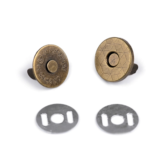 Magnetické zapínanie tenké Ø14 mm - 5 sada | Mimib