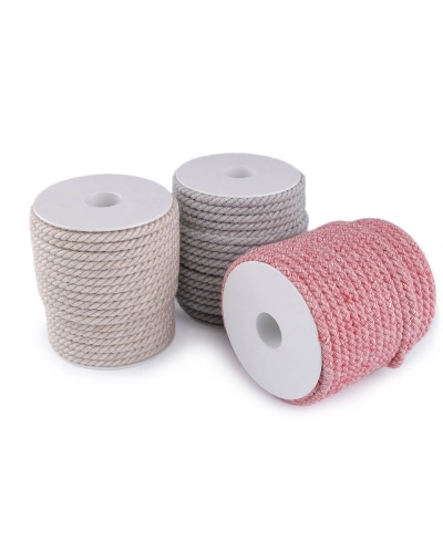 Krútená šnúra dvojfarebná Ø6 mm macrame - 25 m | Mimib
