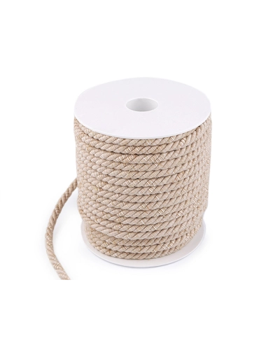 Krútená šnúra dvojfarebná Ø6 mm macrame - 25 m | Mimib