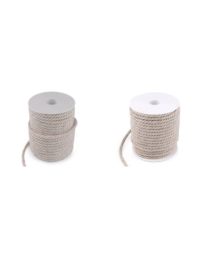 Krútená šnúra dvojfarebná Ø6 mm macrame - 25 m | Mimib