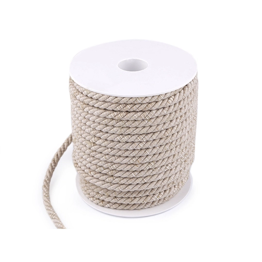 Krútená šnúra dvojfarebná Ø6 mm macrame - 25 m | Mimib