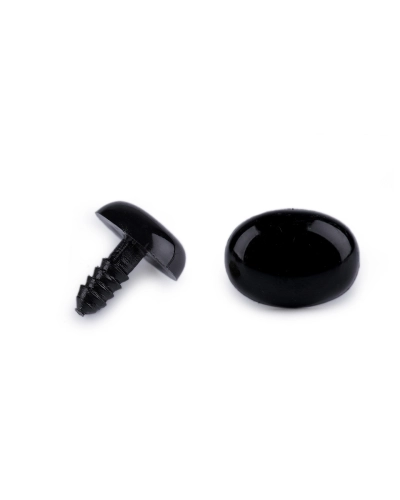 Ňufák / oči s poistkou 11x15 mm - 5 sada | Mimib