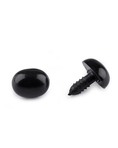 Ňufák / oči s poistkou 13x16 mm - 5 sada | Mimib