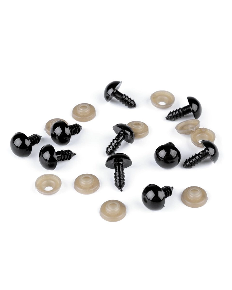 Oči s poistkou Ø12 mm - 10 sada | Mimib