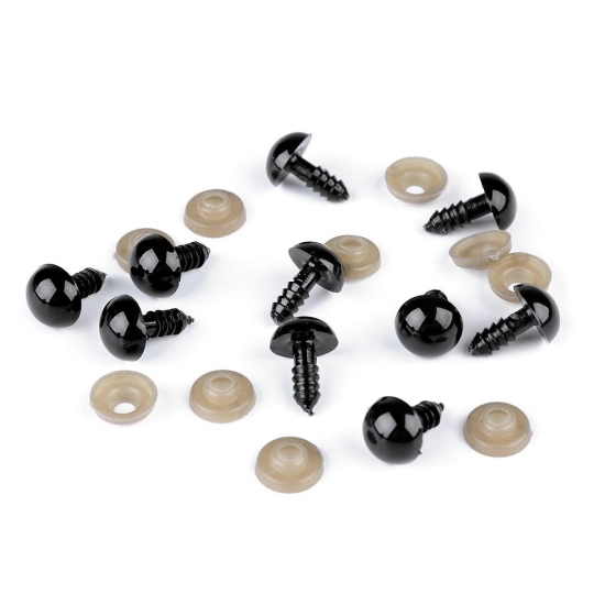 Oči s poistkou Ø12 mm - 10 sada | Mimib