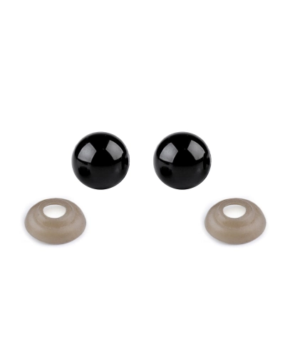 Oči s poistkou Ø10 mm - 10 sada | Mimib