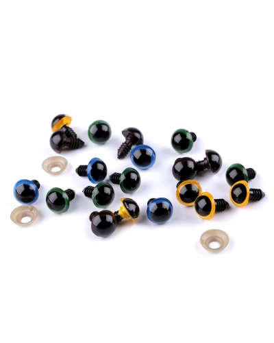 Oči s poistkou Ø14 mm - 10 sada | Mimib
