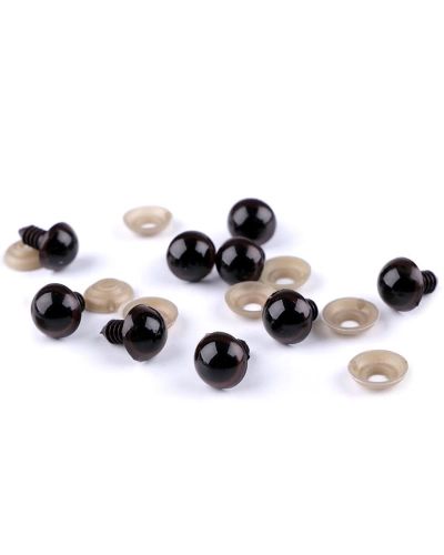 Oči s poistkou Ø14 mm - 10 sada | Mimib