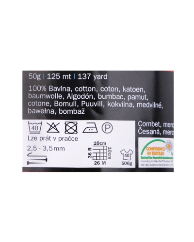 Bavlnená pletacia priadza Camilla 50 g - 1 ks | Mimib