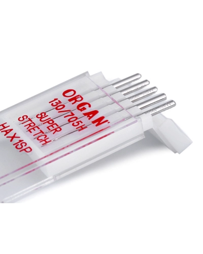 Strojové ihly Super stretch 75,90 Organ - 1 krab. | Mimib