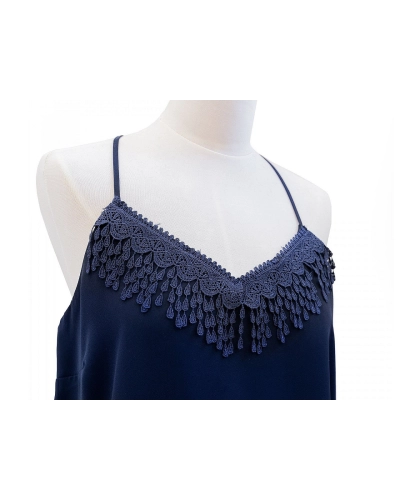 Vzdušná čipka so strapcami šírka 80 mm - 1 m | Mimib