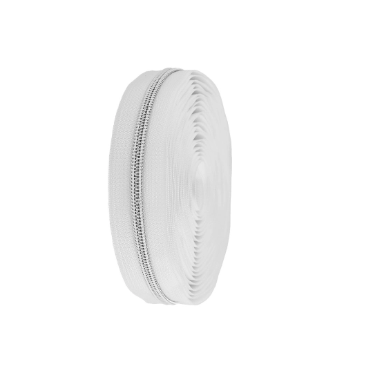 Zips špirálový No 5 s metalickými zúbkami metráž - 1 m | Mimib